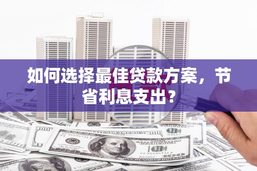 桑植如何选择最佳贷款方案，节省利息支出？