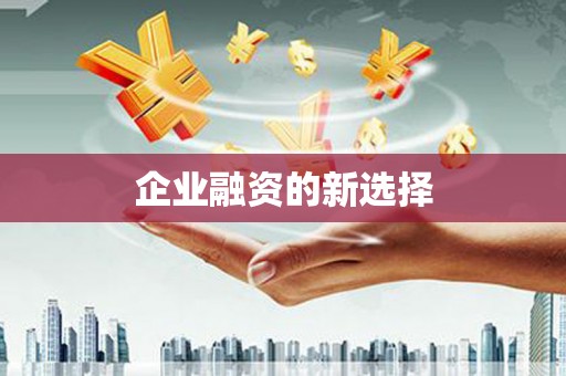 桑植企业融资的新选择