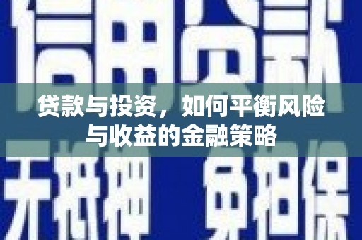桑植贷款与投资，如何平衡风险与收益的金融策略