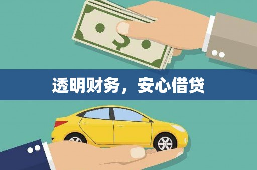 桑植透明财务，安心借贷